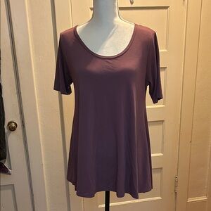 LuLaRoe Dusty Purple Short Sleeve Top